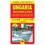 Ungaria. Harta turistica si rutiera