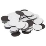 Bulină magnetică rotundă cu adeziv, 2,4 cm
