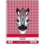 caiet cu spira A4 80 file matematica 70 g/mp, zebra, herlitz