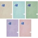 Caiet Touch Pastel A5 96 file, matematica, diverse culori pastel OXFORD