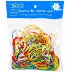 Elastice de cauciuc color, 100 g, Nebo