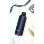 Sticlă de apă/termos SEIK – albastru marin, 500 ml