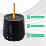 Ascutitoare electrică Eagle TY49, alimentare 2 baterii AA neincluse, 1 orificiu, 6-8 mm, plastic, negru