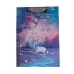 Clipboard A4 cu riglă de 30 cm, model cerb