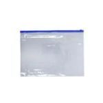 Mapa din plastic A5 cu fermoar zip, 120 microni, transparentă