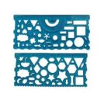 Șablon, plastic, flexibil, 20 cm, set 2 bucăți