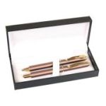 Set cadou stilou și pix CRESCO Exclusive S, model ES-02, metalic, bronz