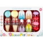 Set desert Mega Creative, 12 piese, cu înghețată, macarons și brioșe, 3+ ani
