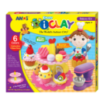 Set plastilină AMOS iClay cu accesorii Bakery IC18P6BK