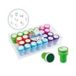 Ștampile pentru copii Fiorello Zoo, animale, 6 culori, set de 26