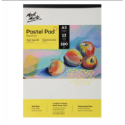 Bloc pastel 4 culori Mont Marte A3, 190 g/mp, 12 file