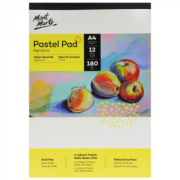 Bloc pastel 4 culori Mont Marte A4, 190 g/mp, 12 file