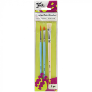 Pensule Discovery pentru acrilic si ulei Mont Marte 3/set
