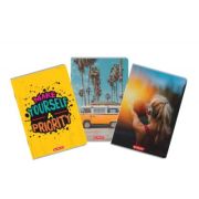 Caiet A4, 60 file, 70g/mp, matematica, colturi rotunjite, motiv megamix, herlitz