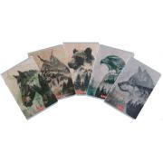 Caiet A5, 48 file, 70g/mp, velin, colturi rotunjite, motiv into the wild, herlitz