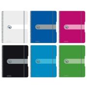 Caiet de birou A5, 80 file aritmetica easy orga to go, Herlitz, verde