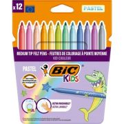 carioci BIC , ultralavabile Kid couleur pastel 12 buc/set