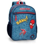 Ghiozdan adaptabil baieti clasa 0, Spiderman denim