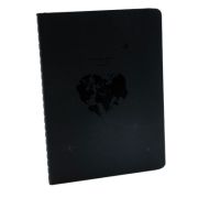 Jurnal, A6, 24 pagini, copertă carton neagră, hârtie neagră