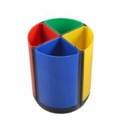 Suport de birou rotativ 4 compartimente, 4 culori