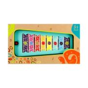 Xilofon Mega Creative 481391 cu 8 tonuri, plastic și metal, 24x3x11 cm, 1 baghetă, 3+ ani