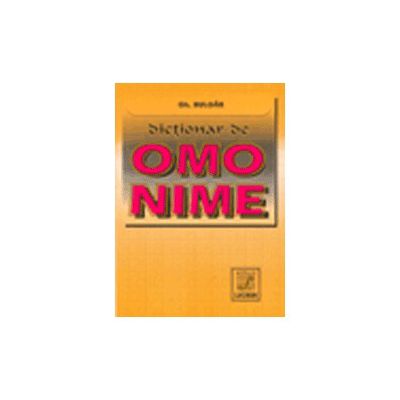 Dictionar De Omonime
