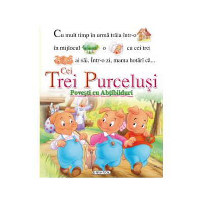 Povesti cu abtibilduri. Cei trei purcelusi