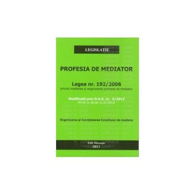 Profesia de mediator
