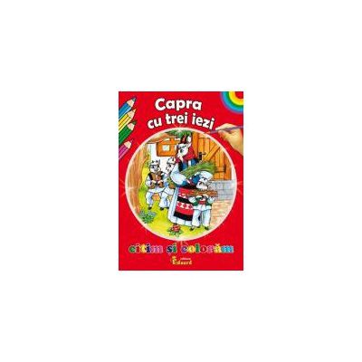 Citim si Coloram Capra cu trei iezi