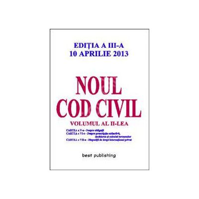 Noul cod civil volumul 2