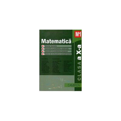 Matematica M1 Clasa a X-a - Breviar teoretic - Exercitii si probleme rezolvate -Exercitii si probleme propuse