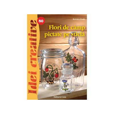 Flori de câmp pictate pe sticlă - Idei creative 80