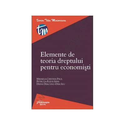 Elemente de teoria dreptului pentru economisti