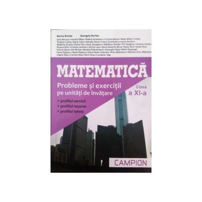 Matematica - Probleme si exercitii pe unitati de invatare, clasa a XI-a
