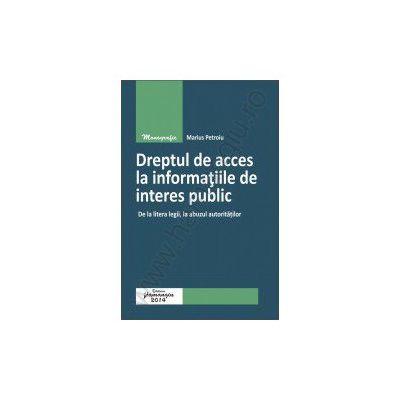 Dreptul de acces la informatiile de interes public