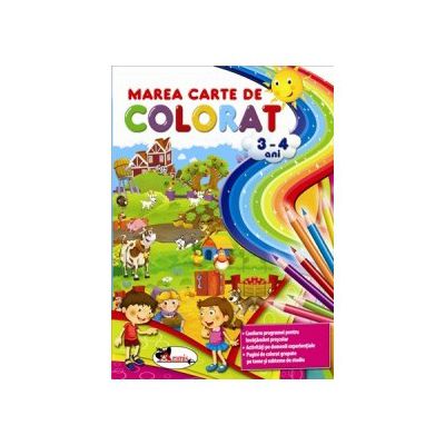 Marea carte de colorat, 3-4 ani