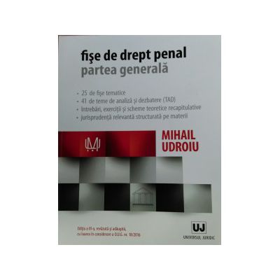 Fise de drept penal. Partea generala. Editia a 3-a