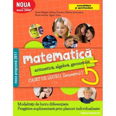 Matematică. Aritmetică, algebră, geometrie. Caiet de lucru. Clasa a 5-a. Semestrul I. Consolidare