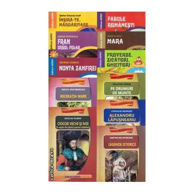 Pachet 12 carti din colectia Clasici ai Literaturii Romane