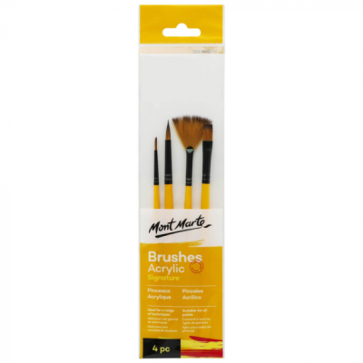 Pensule gallery acrylic Mont Marte 4buc/set