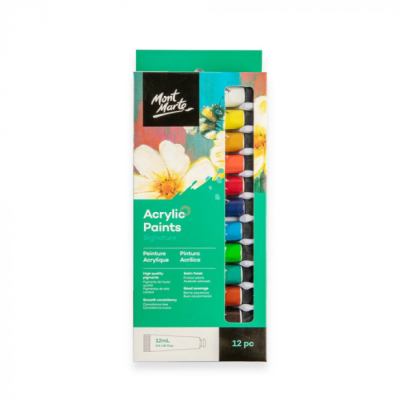 Set vopsea acrilica Mont Marte 12x12ml