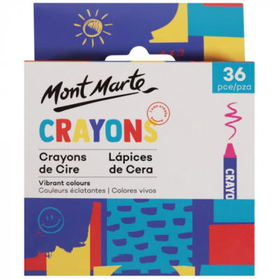 Creioane cerate Mont Marte 36 buc/set