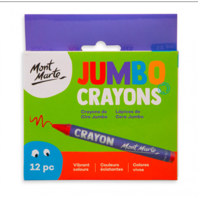 Creioane cerate Jumbo Mont Marte 12buc