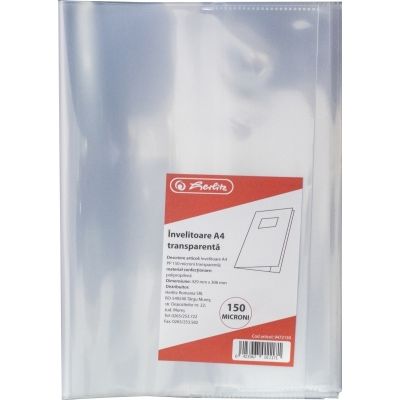Invelitoare A4 PP, 150 microni, transparenta