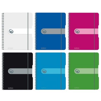 Caiet de birou A5, 80 file aritmetica easy orga to go, Herlitz, verde