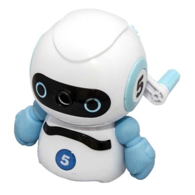 Ascutitoare mecanică robot, 1 orificiu, 6-8mm, cu manivelă, plastic, alb