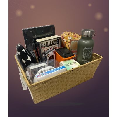 Boo Basket XL – coș cadou de Halloween cu carte, termos SEIK și seturi creative