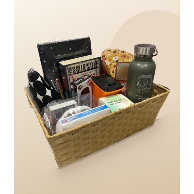 Boo Basket 1.0 XL, coș cadou de Halloween cu carte, termos și seturi creative