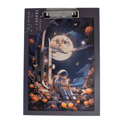 Clipboard A4 simplu D299, model astronaut, pentru băieți