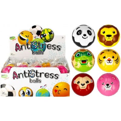 Minge antistres MegaCreative, animăluțe sălbatice, 6 cm, diverse modele